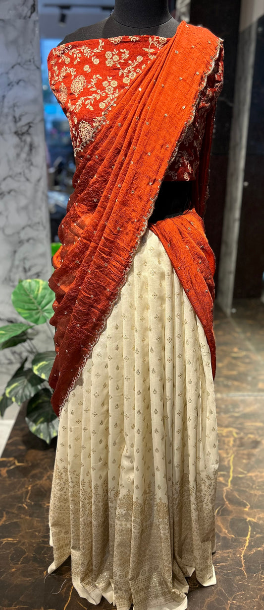 Burnt orange Dhavani