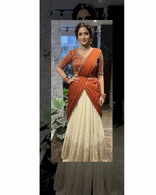 Burnt orange Dhavani