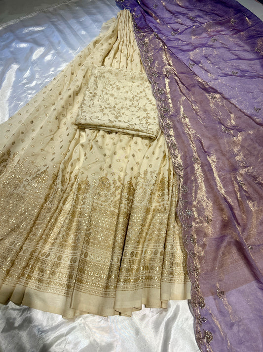 Lavender Dhavani set